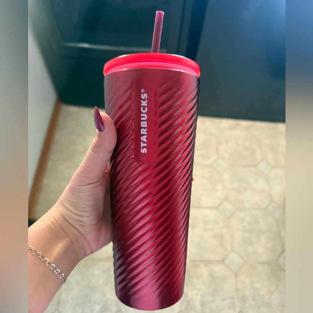 Starbucks Bold Red Tumbler with Lid - Picture 1 of 6